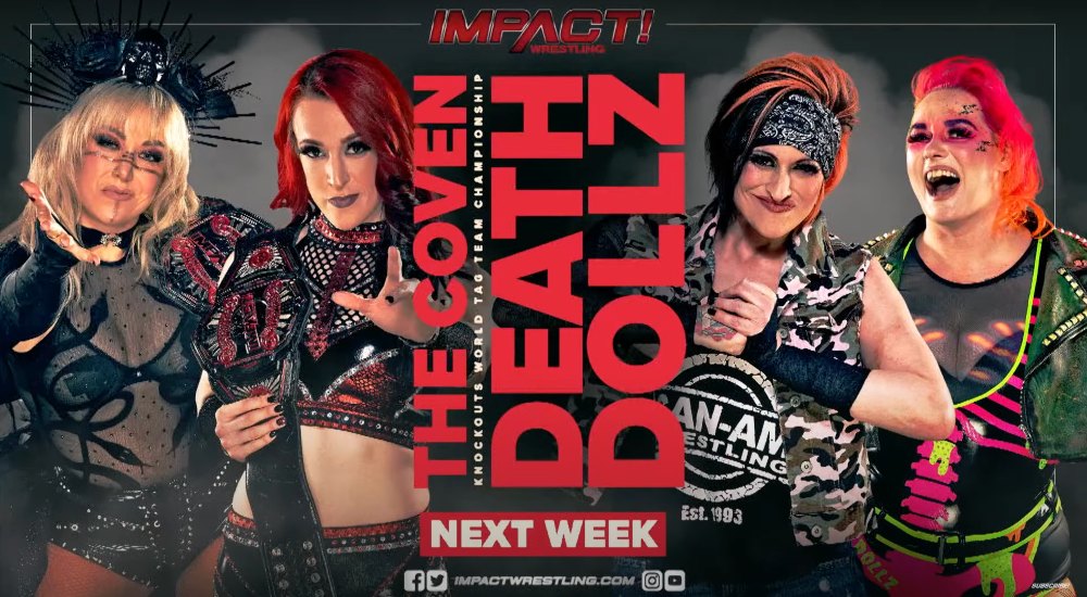 Knockouts Tag Team title match announced for next Impact Wrestling