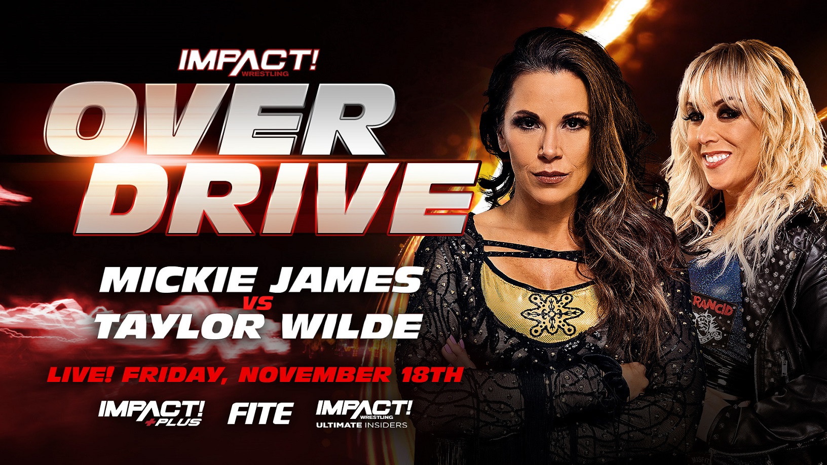 Mickie James vs. Taylor Wilde set for Impact Over Drive
