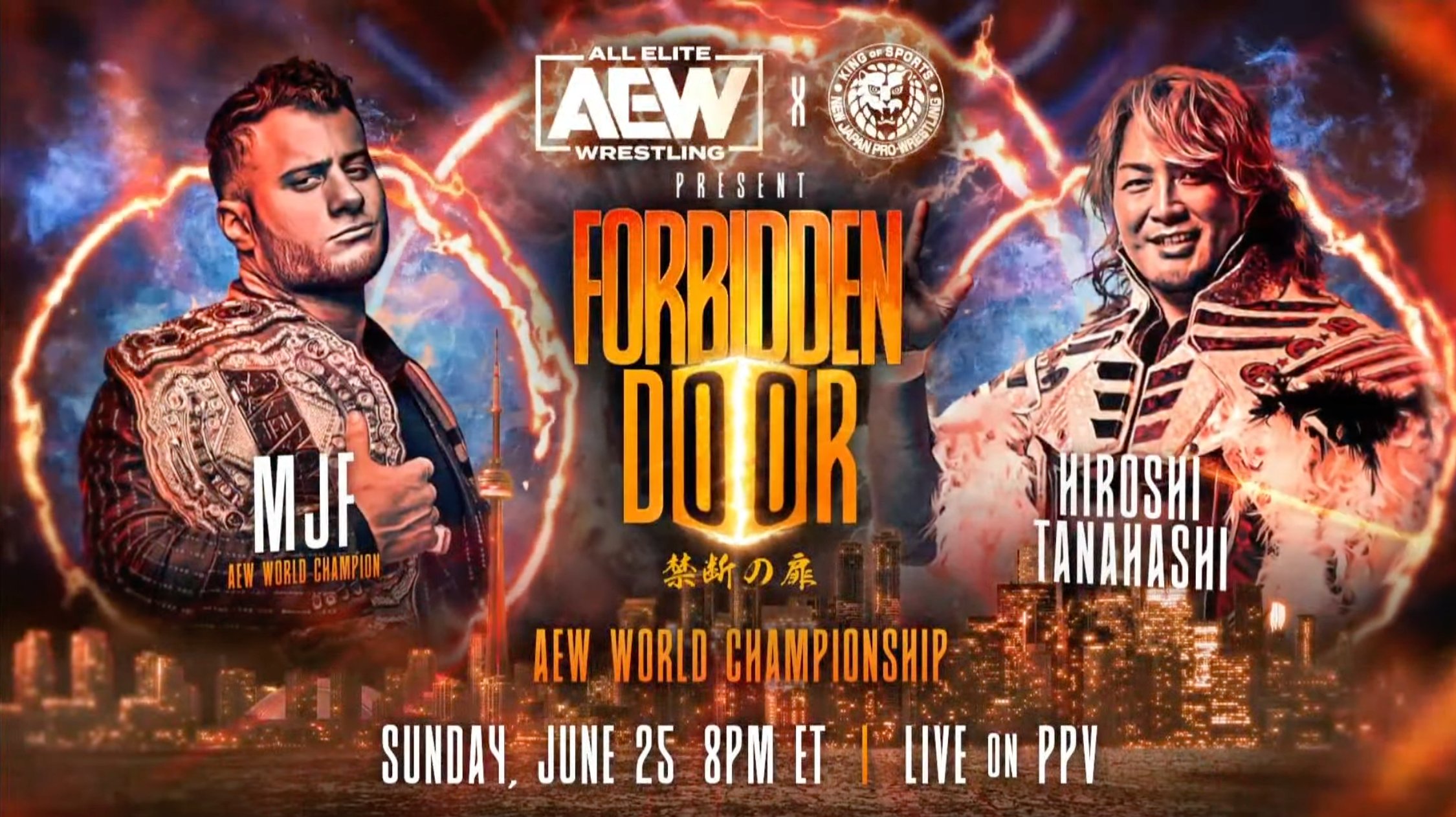 MJF vs. Hiroshi Tanahashi set for NJPW x AEW Forbidden Door