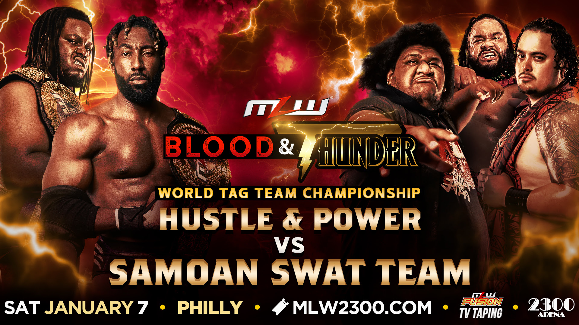 Tag Team title match added to MLW Blood & Thunder