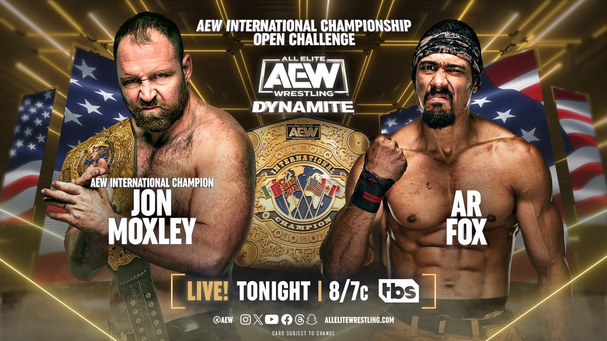 Jon Moxley International title defense added to AEW Dynamite