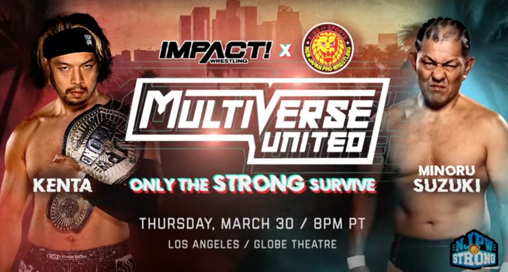 Minoru Suzuki vs. KENTA set for Impact x NJPW Multiverse United