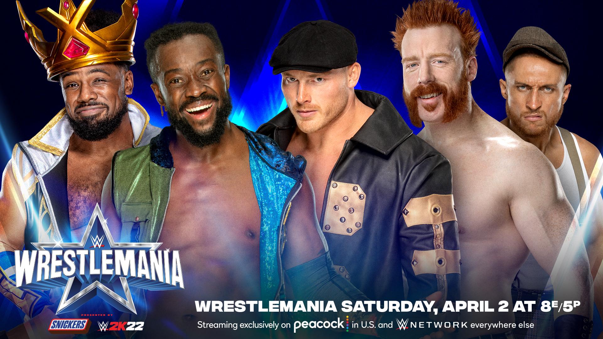 New Day vs. Sheamus & Ridge Holland added to WWE WrestleMania 38
