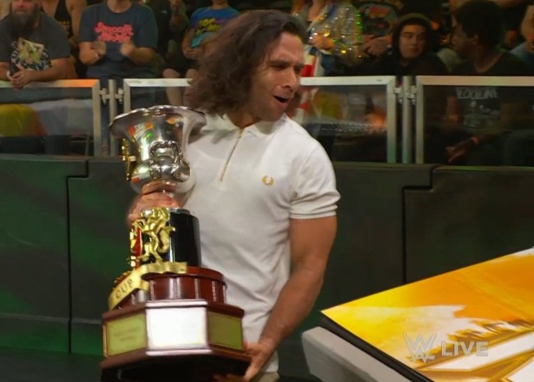 Noam Dar returns with Heritage Cup trophy on WWE NXT
