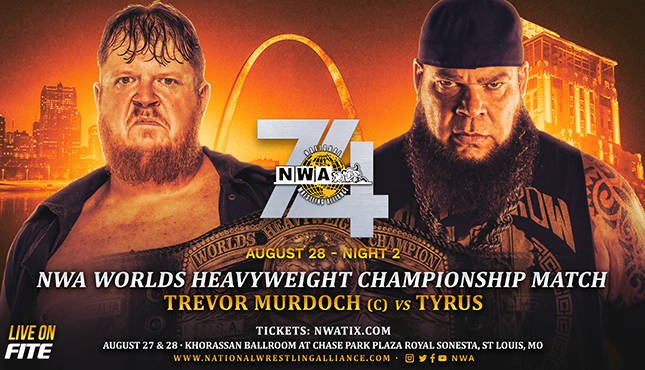 NWA 74 night two live results: Trevor Murdoch vs. Tyrus World title match
