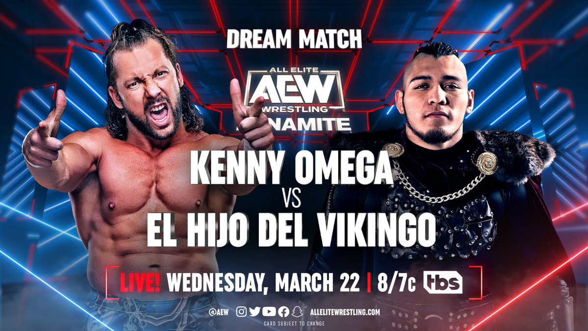 Kenny Omega to face El Hijo del Vikingo in AEW Dynamite dream match