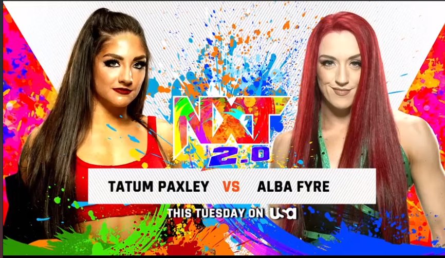 Alba Fyre vs. Tatum Paxley, Josh Briggs vs. Von Wagner added to WWE NXT
