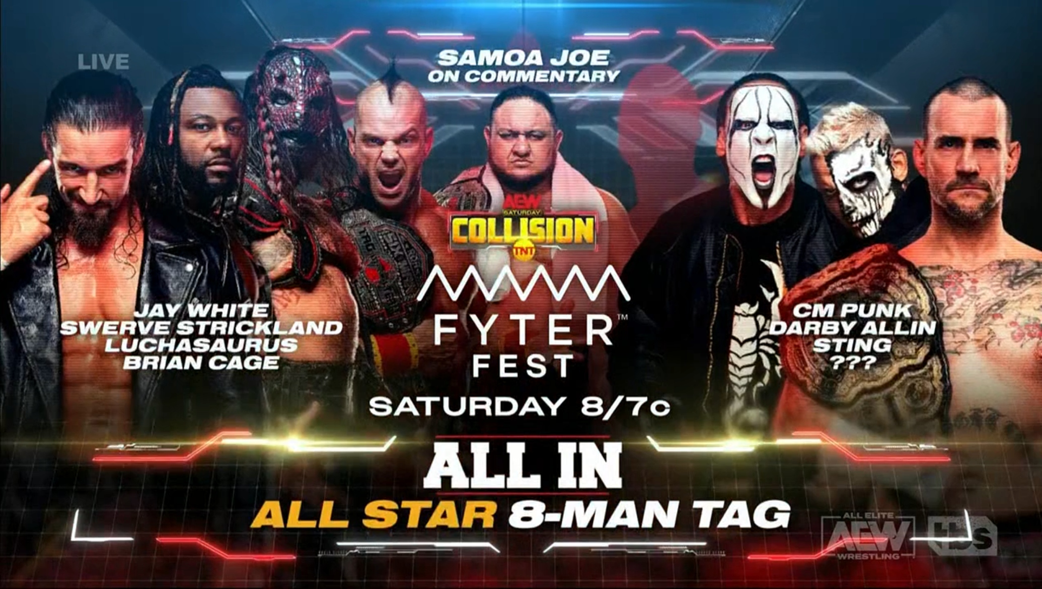 AEW Collision Fyter Fest spoilers from Duluth, Georgia
