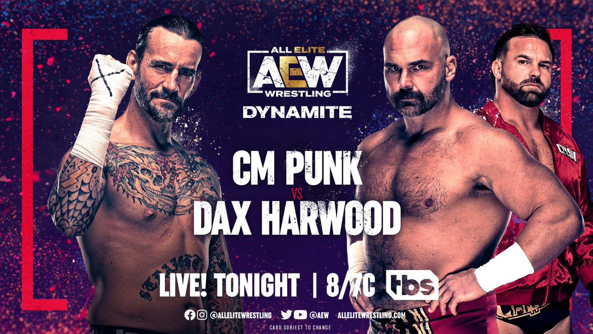 CM Punk vs. Dax Harwood to kick off AEW Dynamite