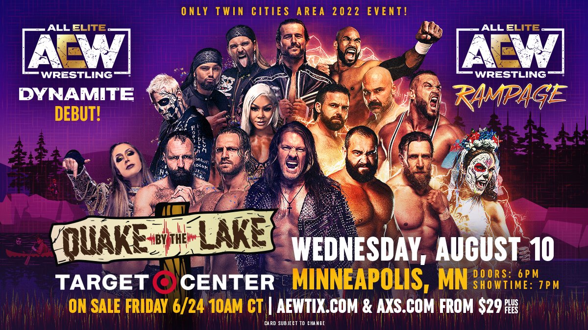 AEW returning to Minneapolis for ‘Quake by the Lake’ Dynamite & Rampage