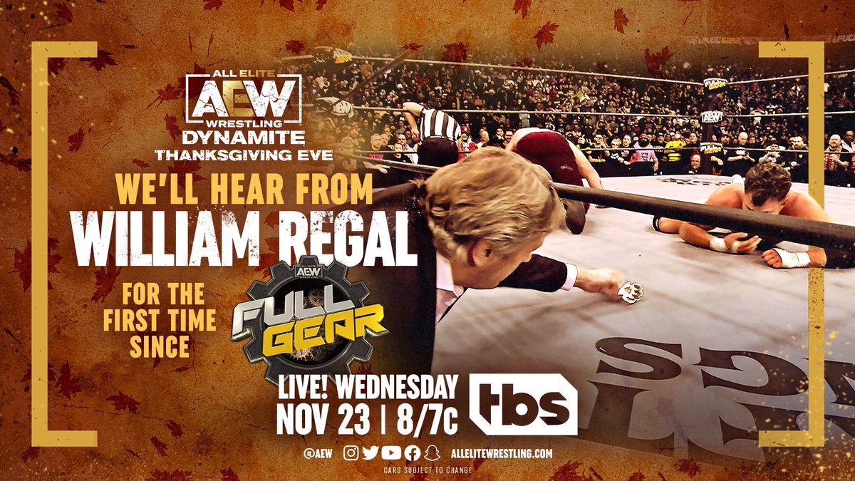 William Regal segment announced for AEW Dynamite