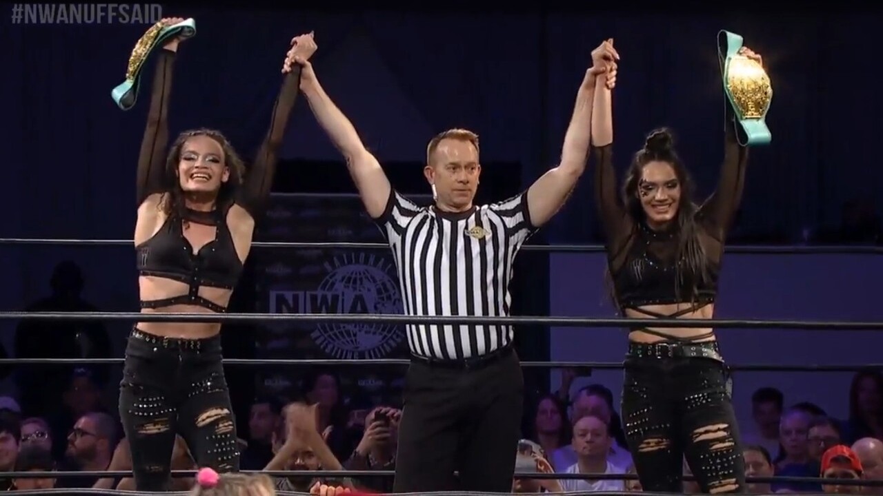 The Renegade Twins win Women’s Tag Team titles at NWA Nuff Said