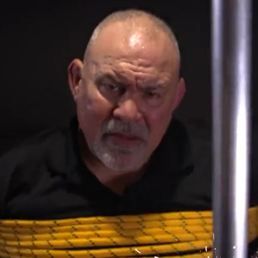 Rick Steiner captured by Harland and Joe Gacy on WWE NXT