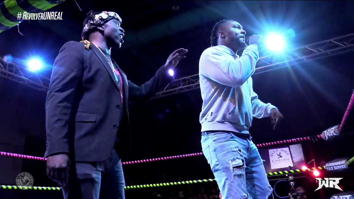 Hangman Page attacks Swerve Strickland at Wrestling Revolver Unreal