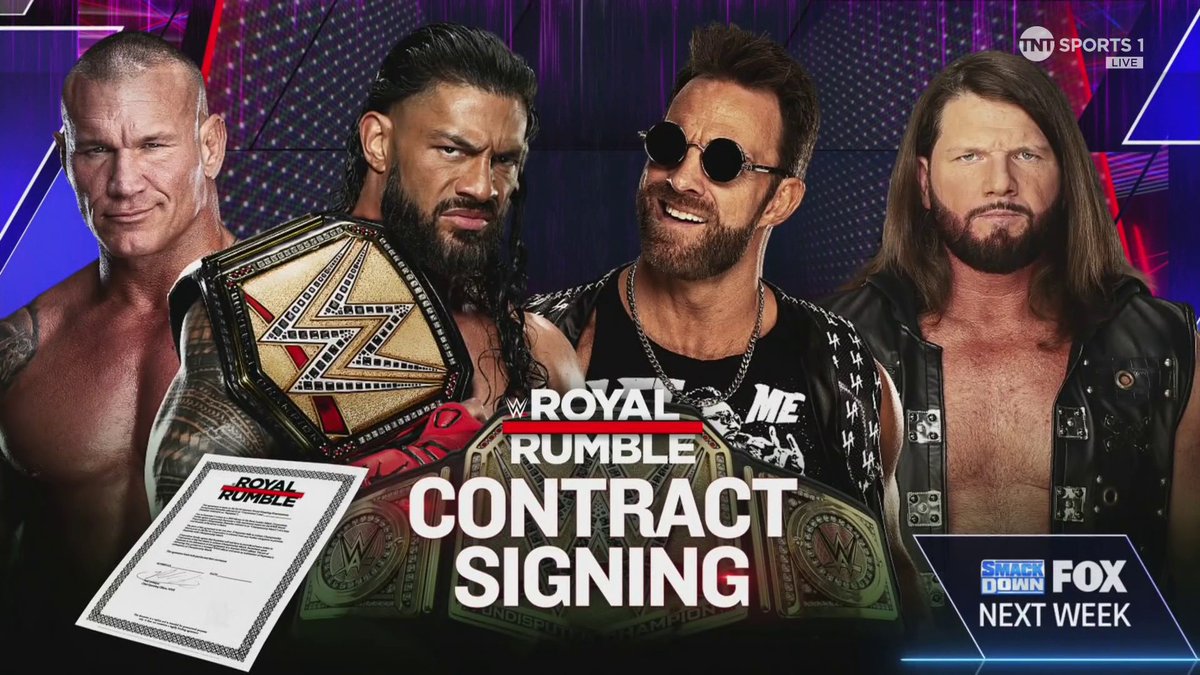 Royal Rumble contract signing booked for next WWE SmackDown