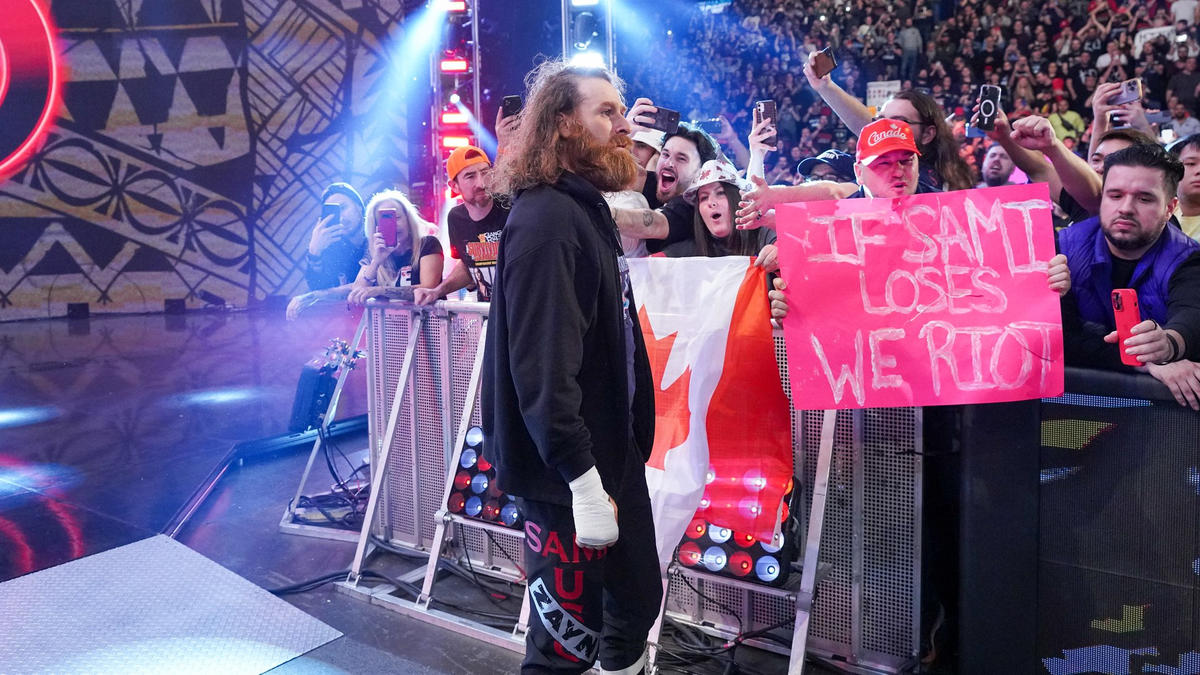 Sami Zayn says WWE live event was more special than Elimination Chamber