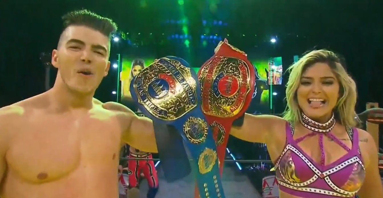 Sammy Guevara & Tay Conti win Mixed Tag Team titles at AAA Triplemania XXX