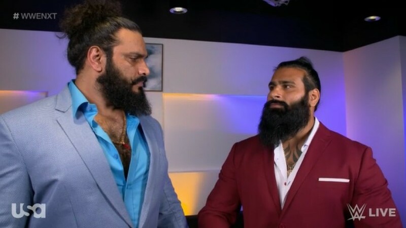 Veer Mahaan appears on WWE NXT, meets Sanga