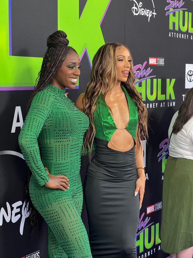 Sasha Banks & Naomi attend premiere for Disney+’s ‘She-Hulk’