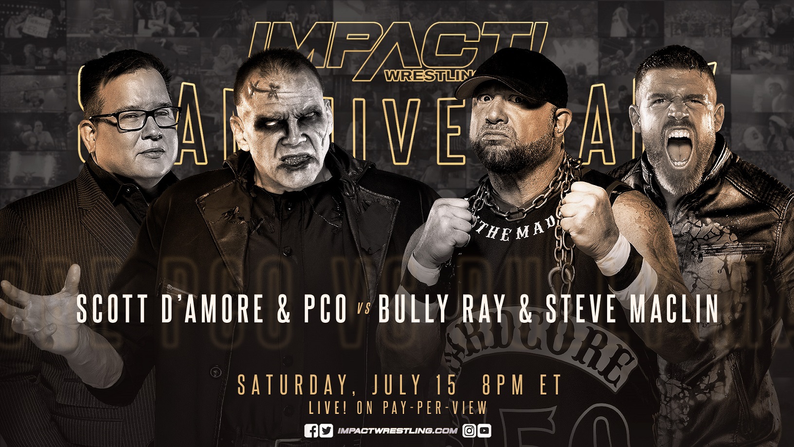 Scott D’Amore & PCO vs. Steve Maclin & Bully Ray set for Impact Slammiversary