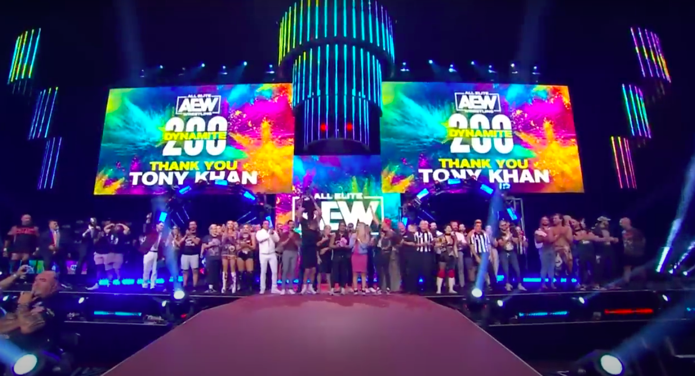 VIDEO: AEW roster thanks Tony Khan after Dynamite 200
