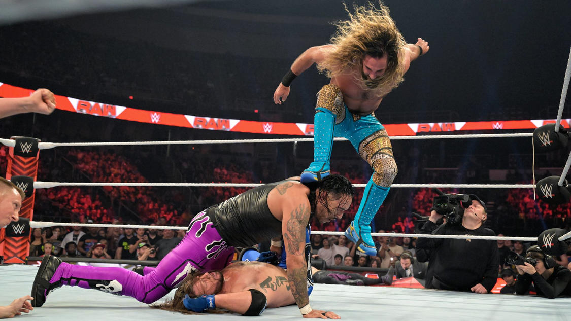 WWE Raw video highlights: Seth Rollins & AJ Styles team up