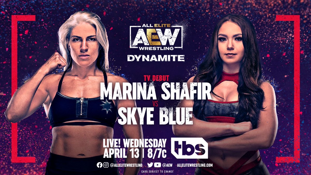Marina Shafir vs. Skye Blue added to AEW Dynamite