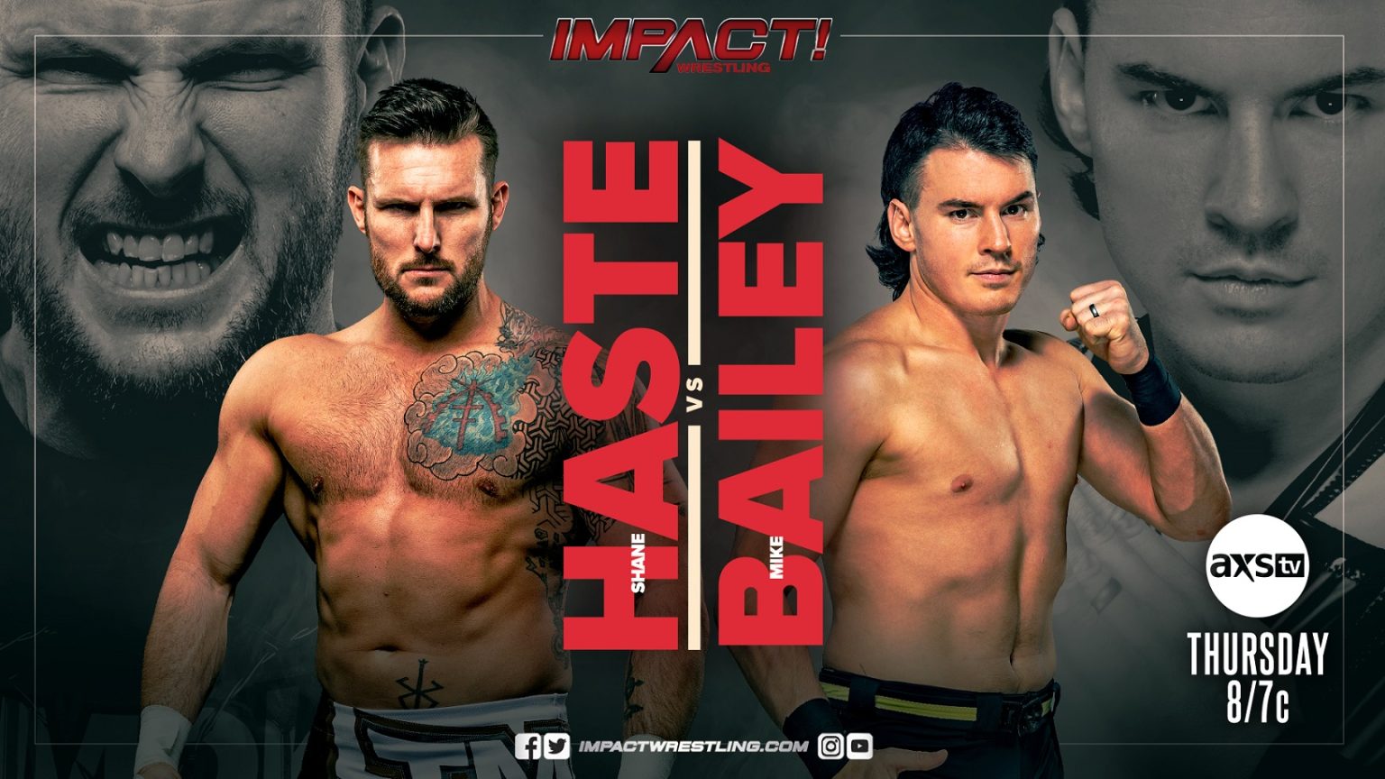 Mike Bailey vs. Shane Haste part of Impact Wrestling lineup