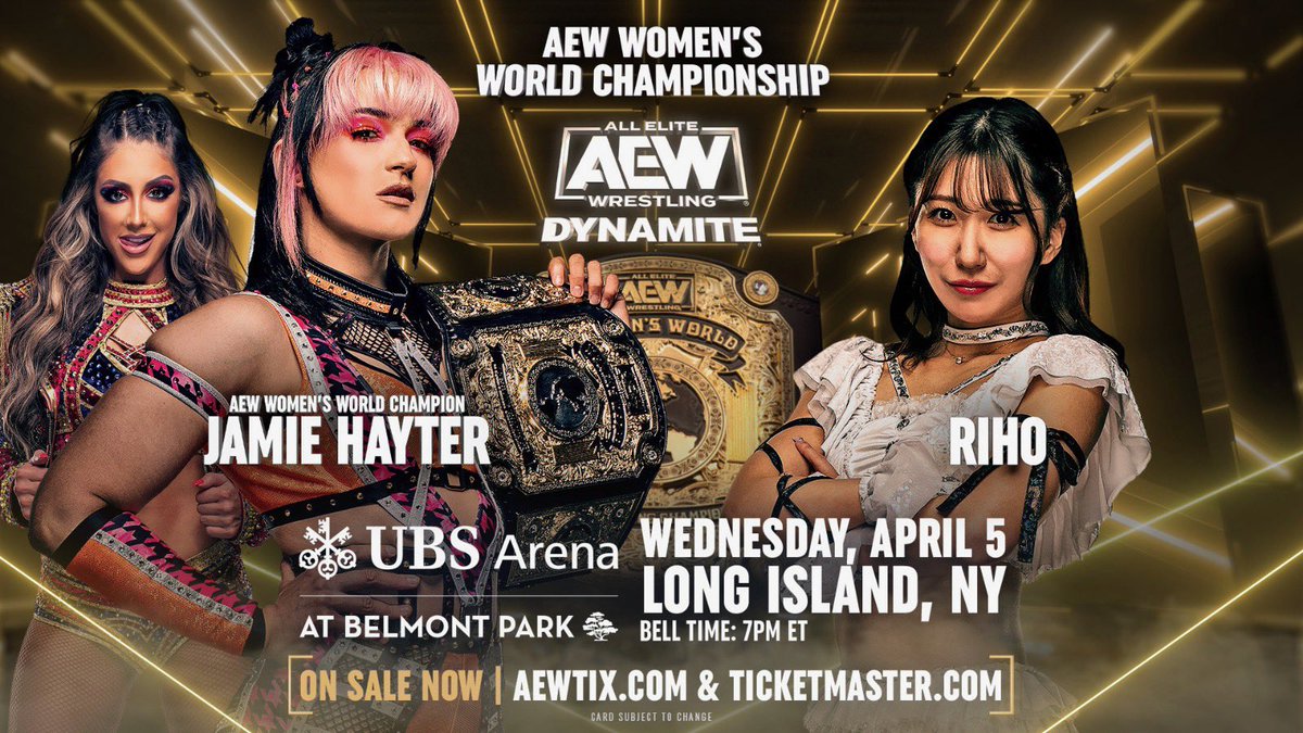Jamie Hayter vs. Riho set for April 5 AEW Dynamite