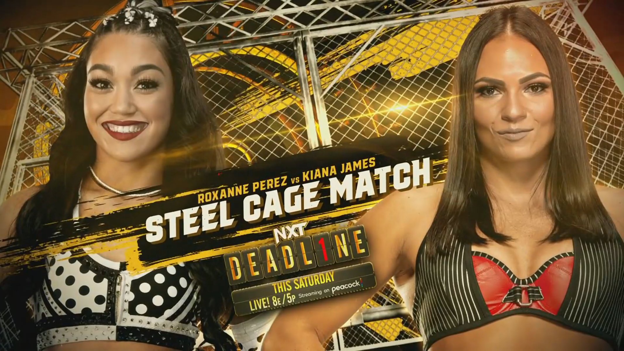 Roxanne Perez vs. Kiana James steel cage match set for WWE NXT Deadline