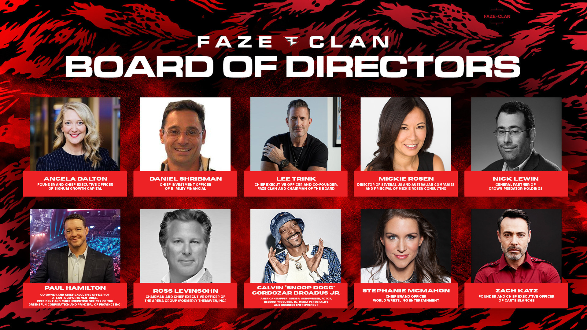 WWE’s Stephanie McMahon joins FaZe Clan board of directors