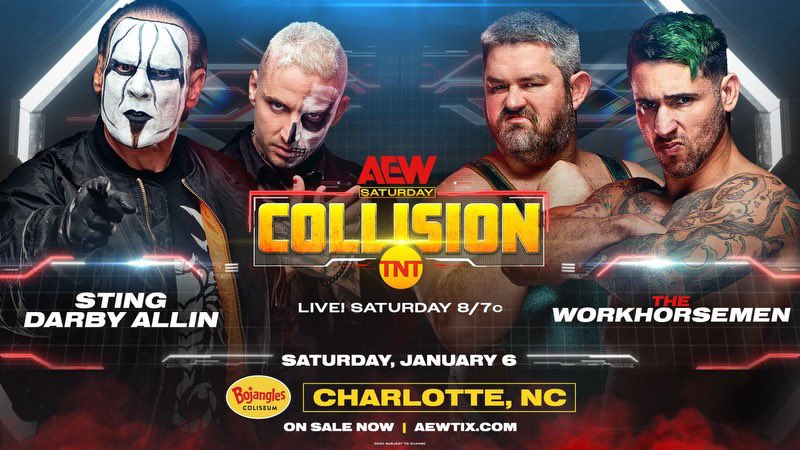 Sting tag team match booked for AEW Collision