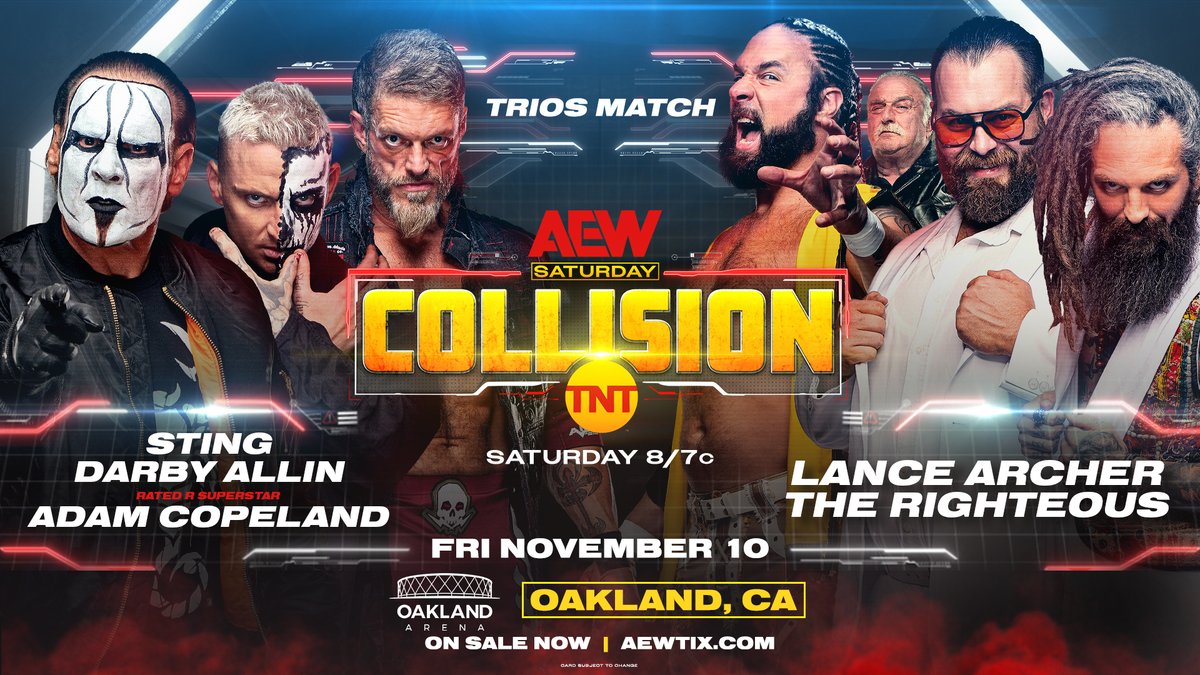 Sting trios match announced for AEW Collision