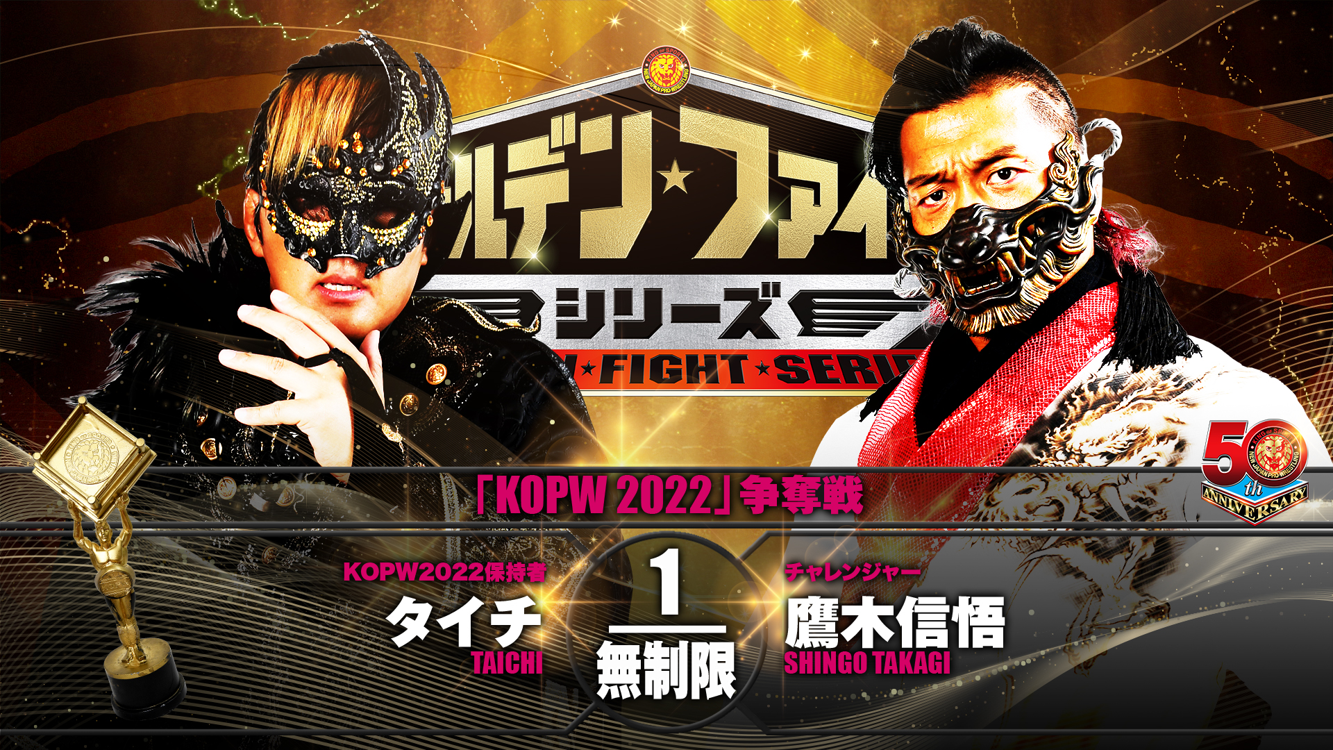 NJPW reveals stipulation options for Taichi vs. Shingo KOPW title match