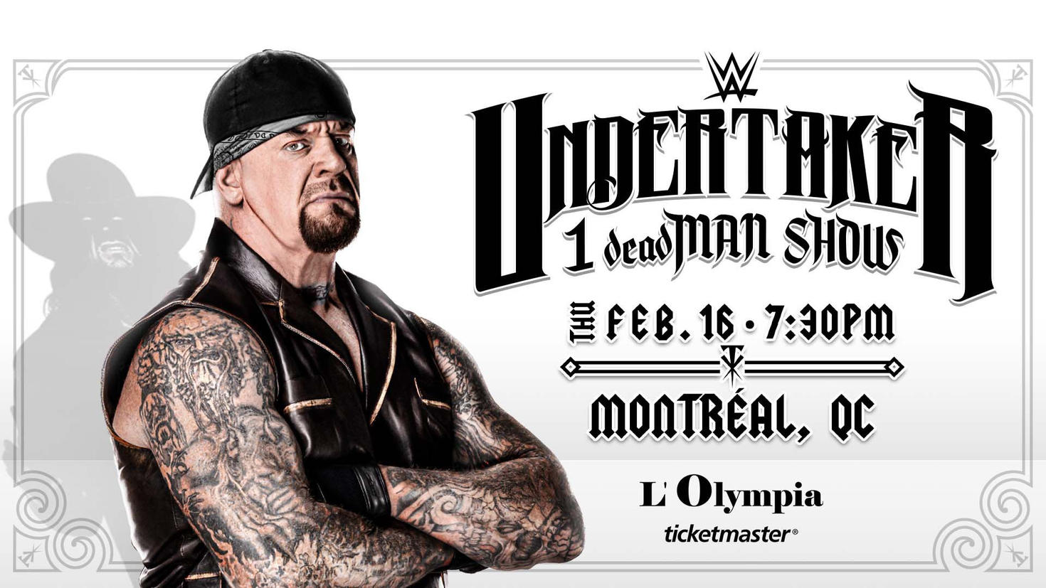 WWE bringing Undertaker’s ‘1 deadMAN SHOW’ to Montreal
