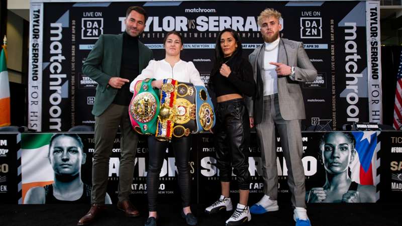 WWE partnering with DAZN to promote Katie Taylor-Amanda Serrano boxing match