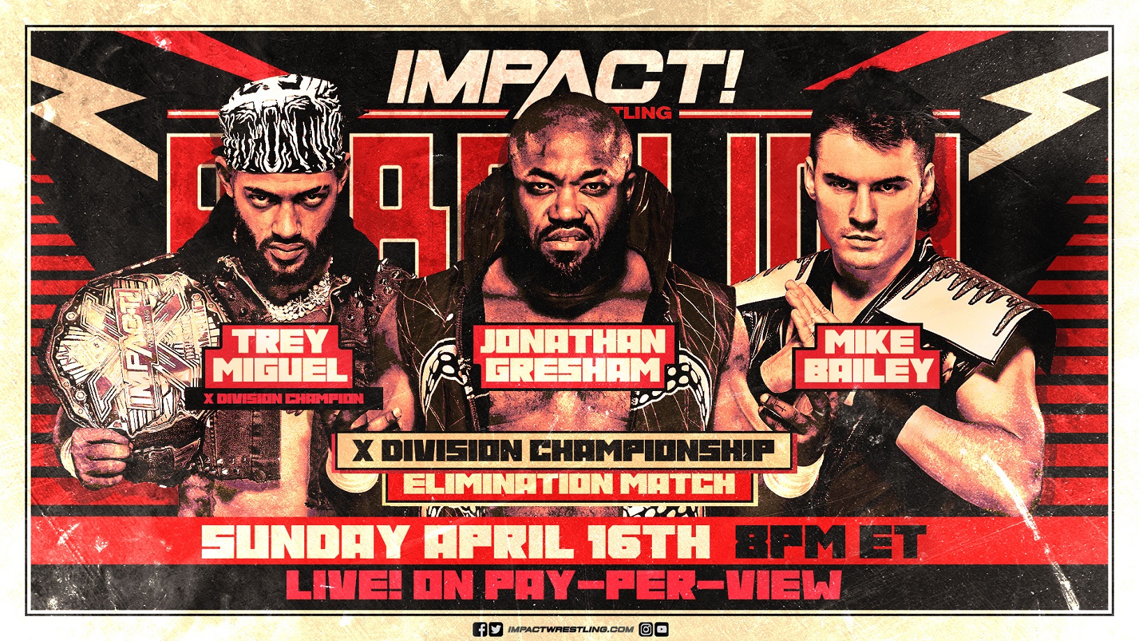 Three title matches announced for Impact Rebellion