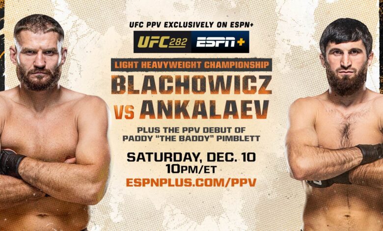 UFC 282 live results: Blachowicz vs. Ankalaev, Paddy Pimblett’s PPV debut