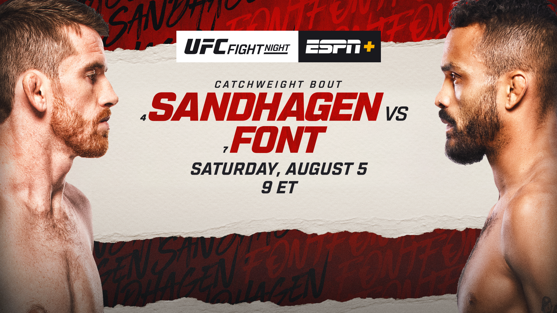 UFC on ESPN 50 live results: Cory Sandhagen vs. Rob Font