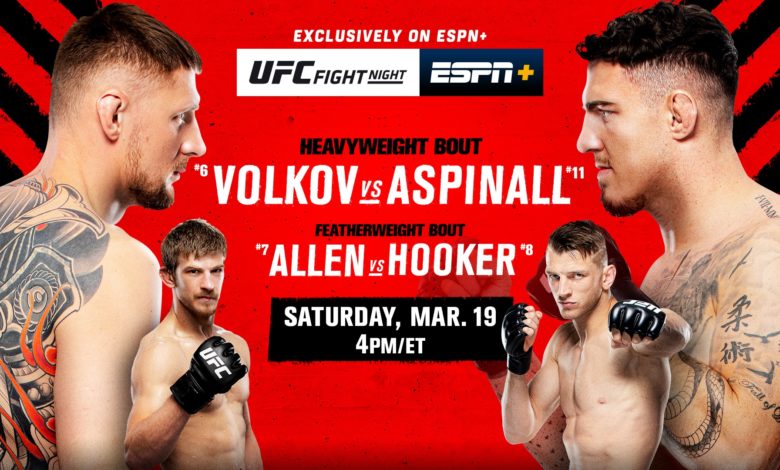 UFC on ESPN+ 62 live results: Alexander Volkov vs. Tom Aspinall