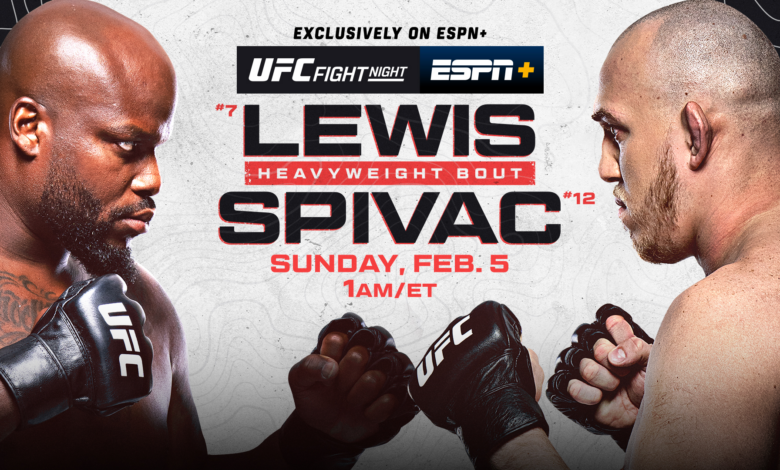UFC on ESPN+ 76 live results: Derrick Lewis vs. Serghei Spivac