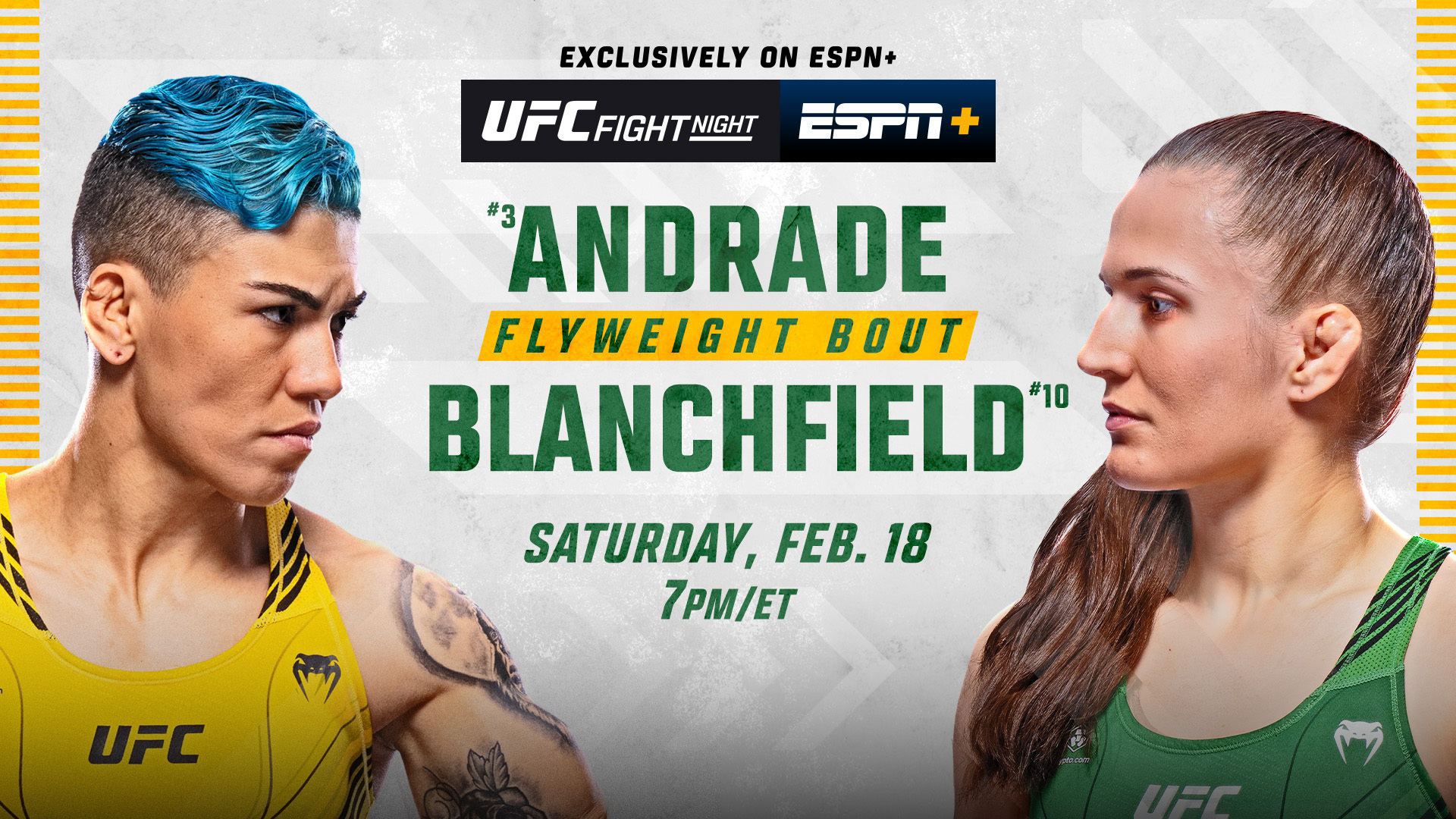UFC on ESPN+ 77 live results: Jessica Andrade vs. Erin Blanchfield