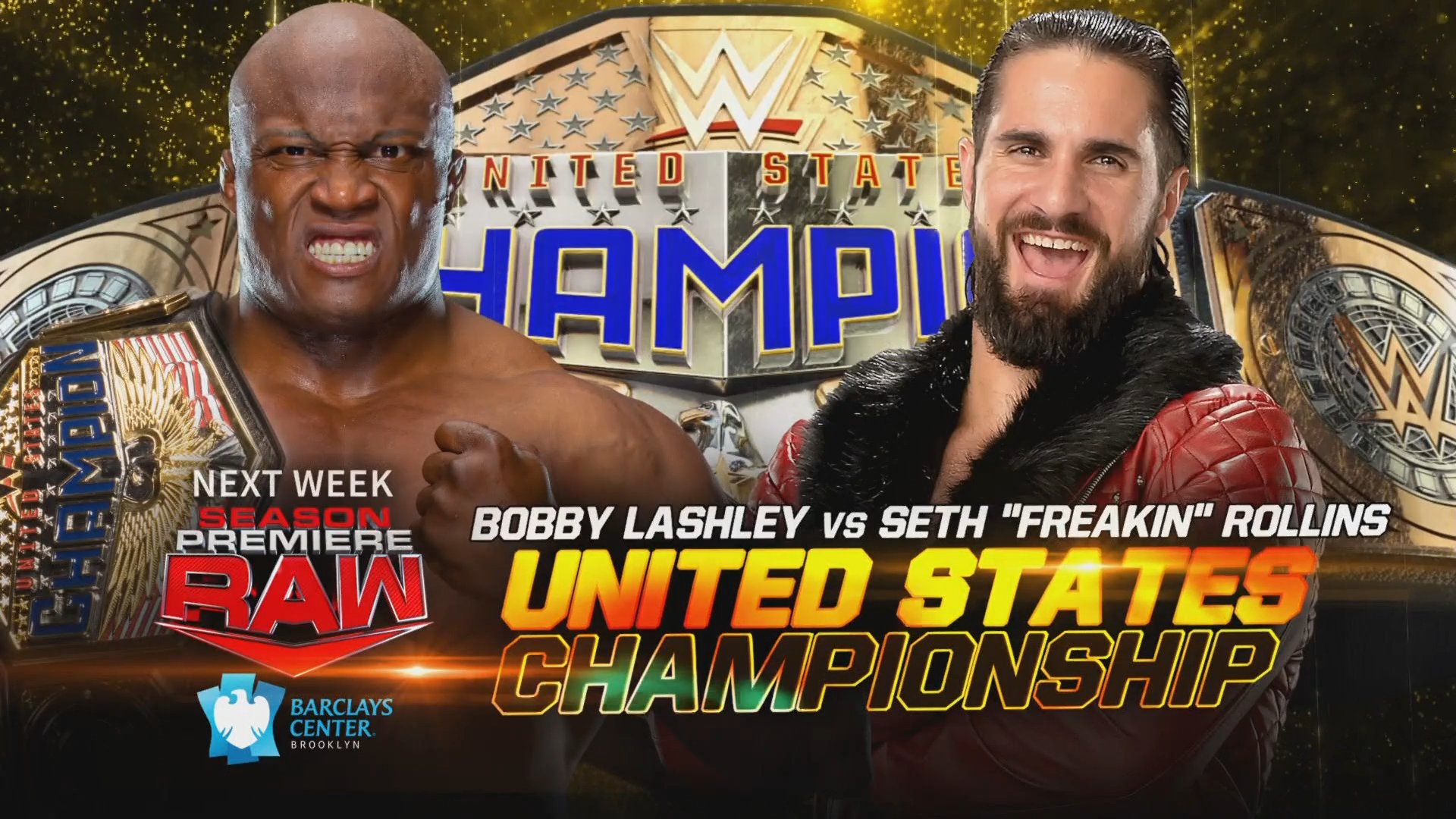 United States Championship match set for WWE Raw season premiere