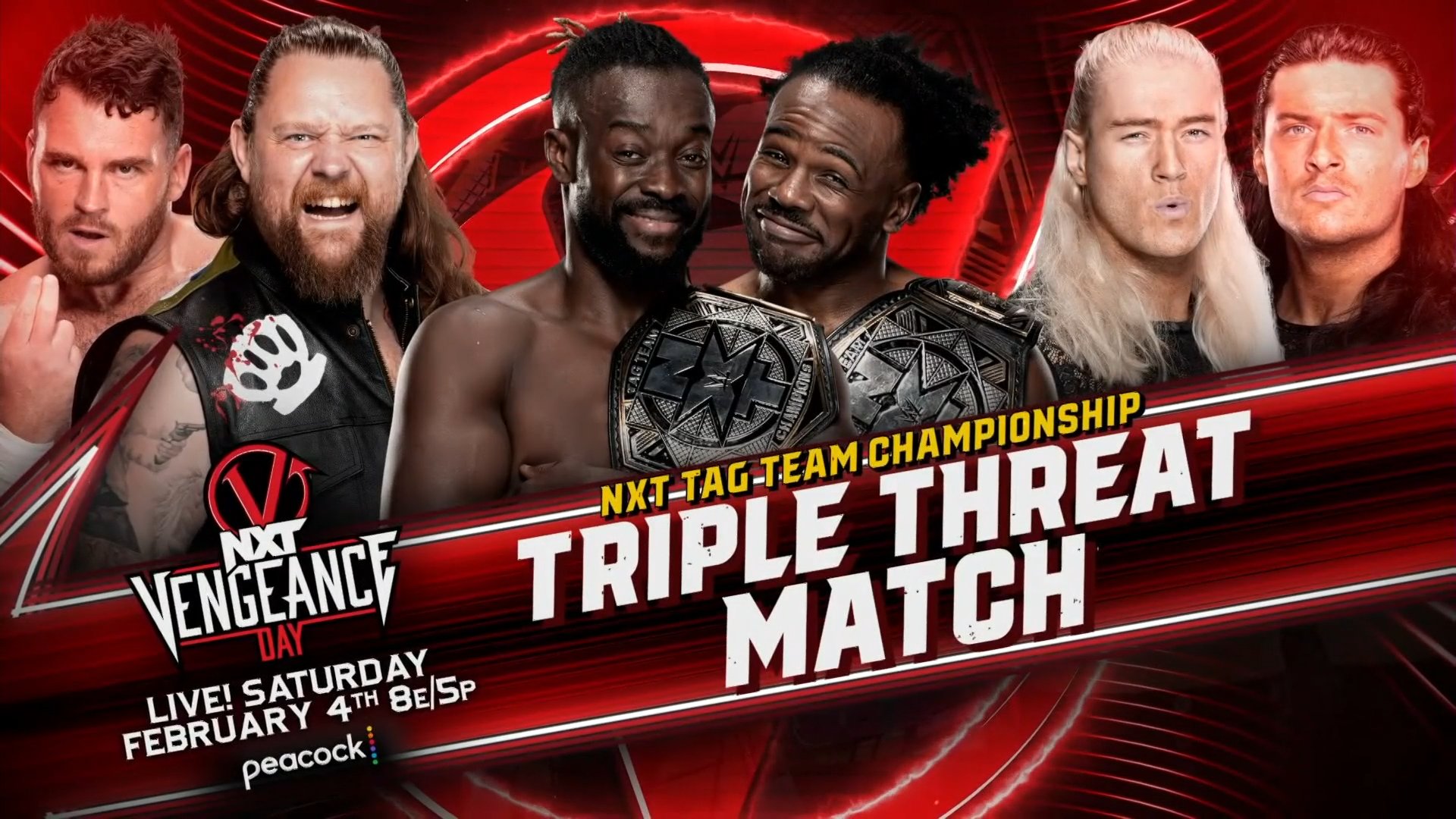 Triple threat NXT Tag Team title match set for Vengeance Day