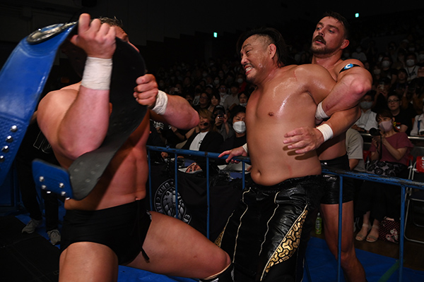 Two title changes at NJPW Strong Independence Day night one