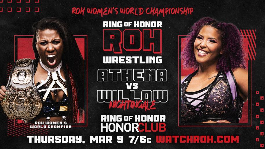 Ring of Honor TV live results: Athena vs. Nightingale title match