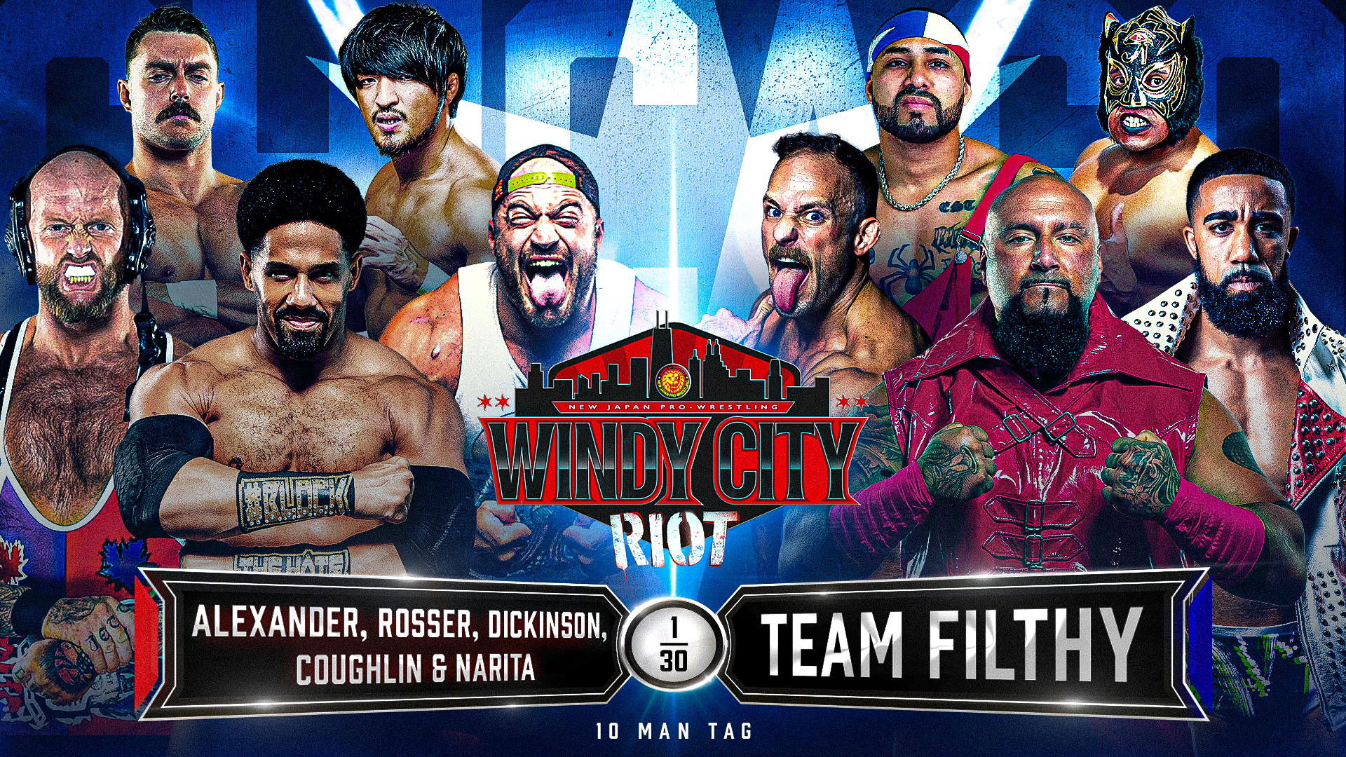 Ten-man tag match set for NJPW Windy City Riot