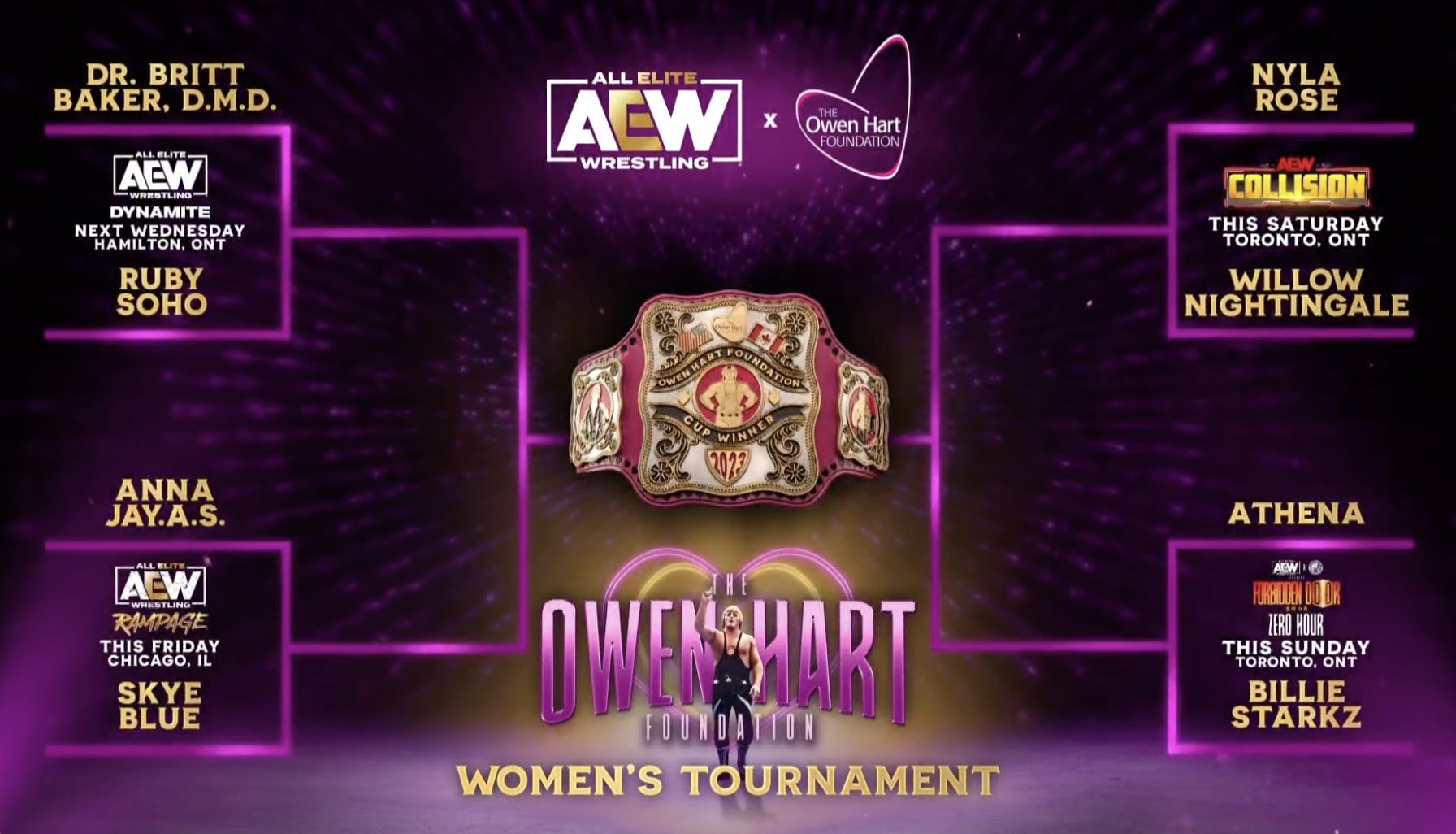Baker vs. Soho Owen Hart tournament match set for next AEW Dynamite