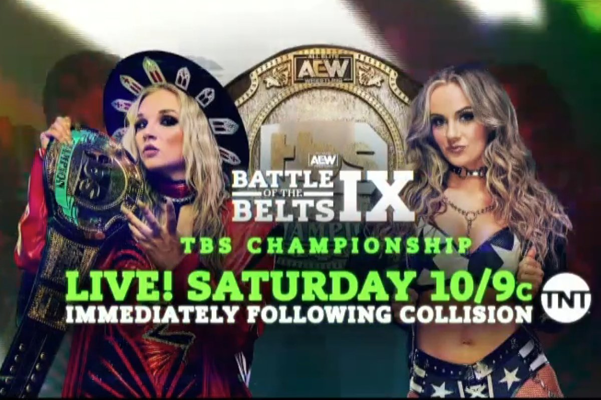 Julia Hart vs. Anna Jay TBS title match added to AEW Battle of the Belts IX