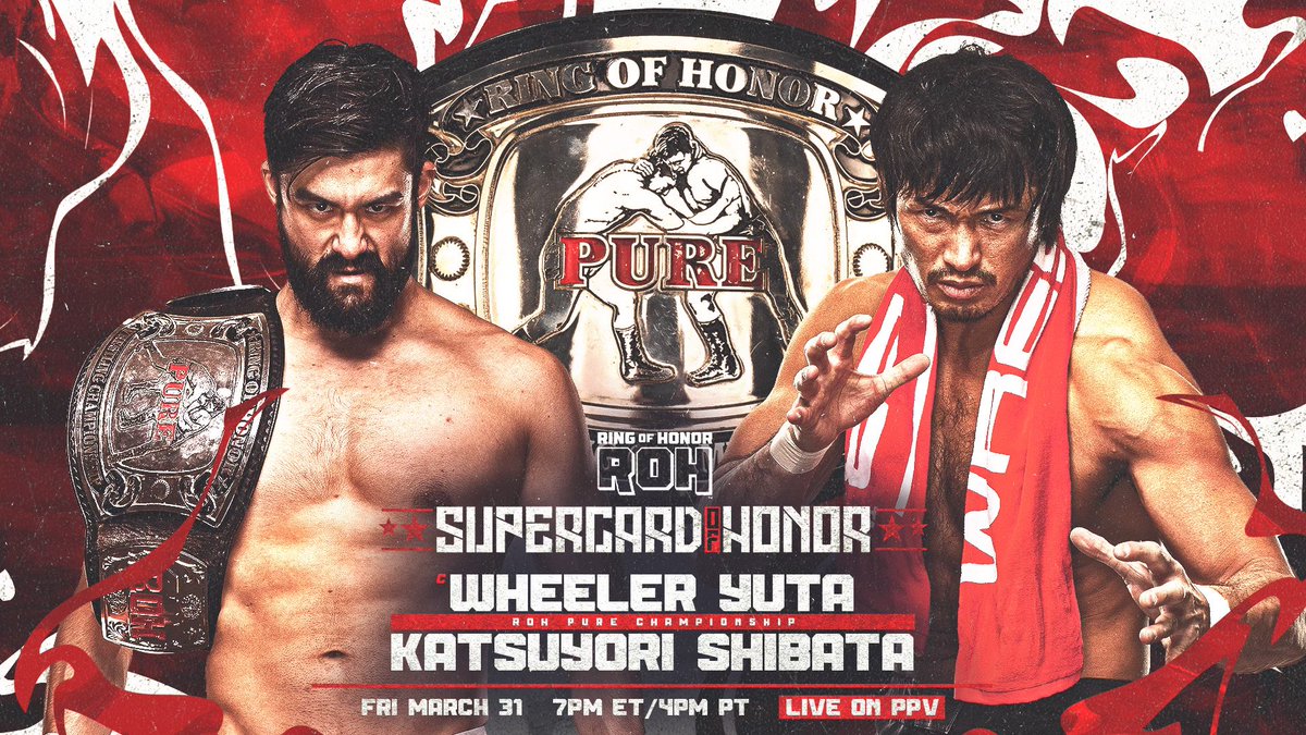 Katsuyori Shibata challenging for ROH Pure title at Supercard of Honor